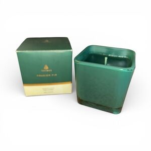 Thymes Frasier Fir Wick 9oz Emerald Glass Candle NEW